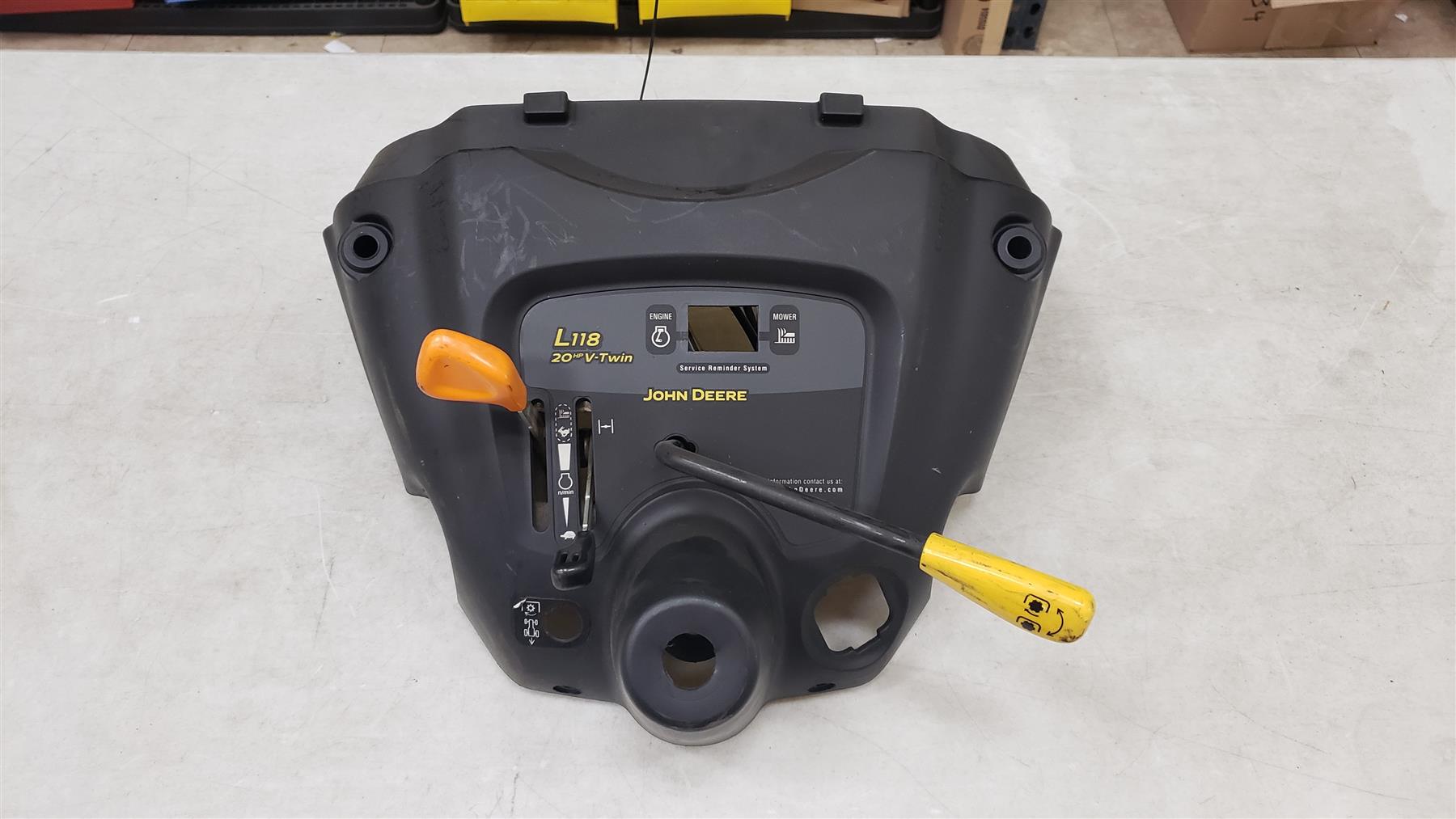 USED - John Deere Dash & PTO Lever & Cable - GX20175 - UEP048